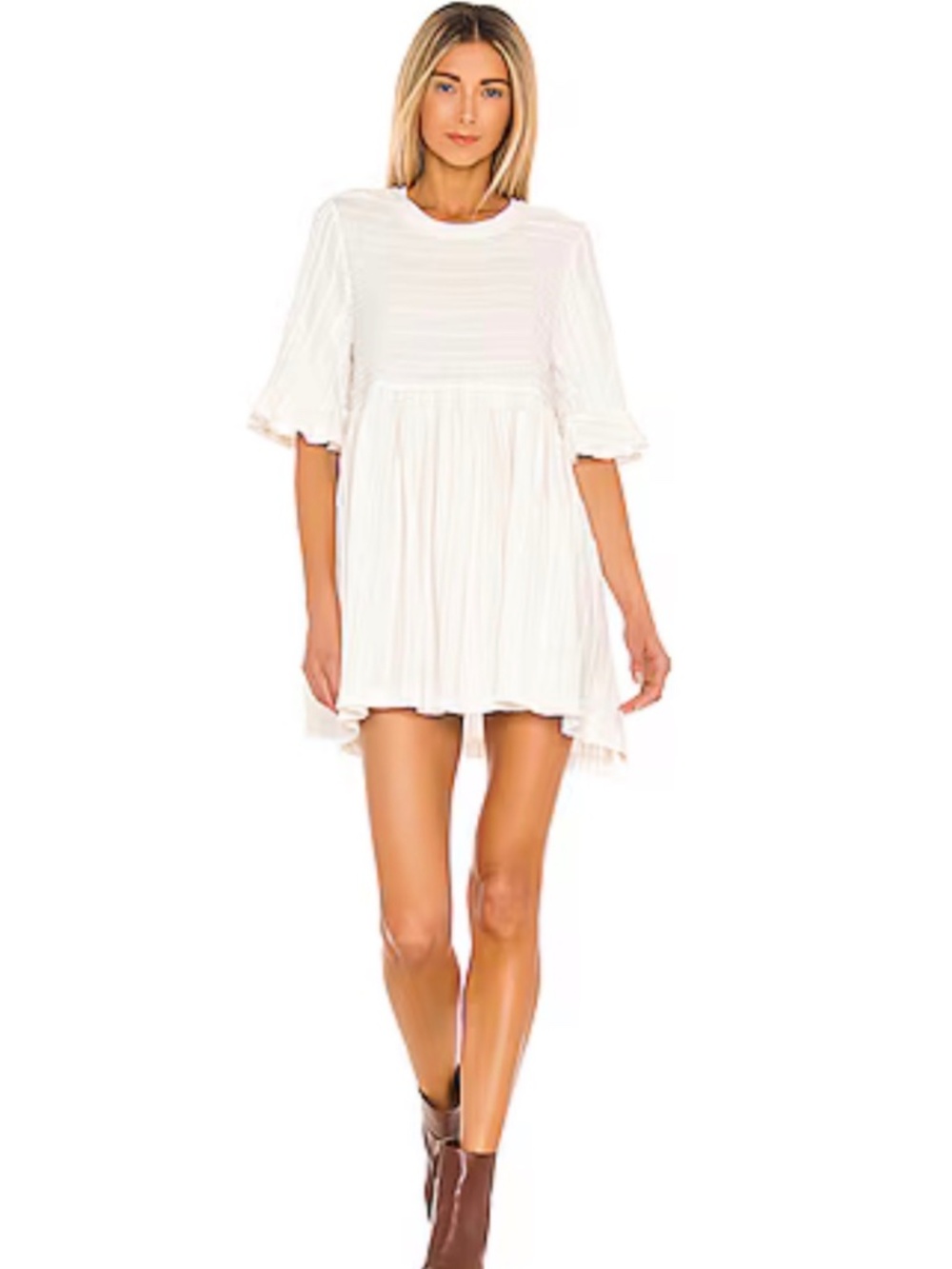 Free People Take A Spin In Ivory tunic/dress XS